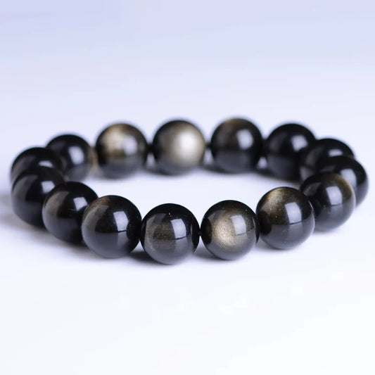 Natural Gold Obsidian Bracelet