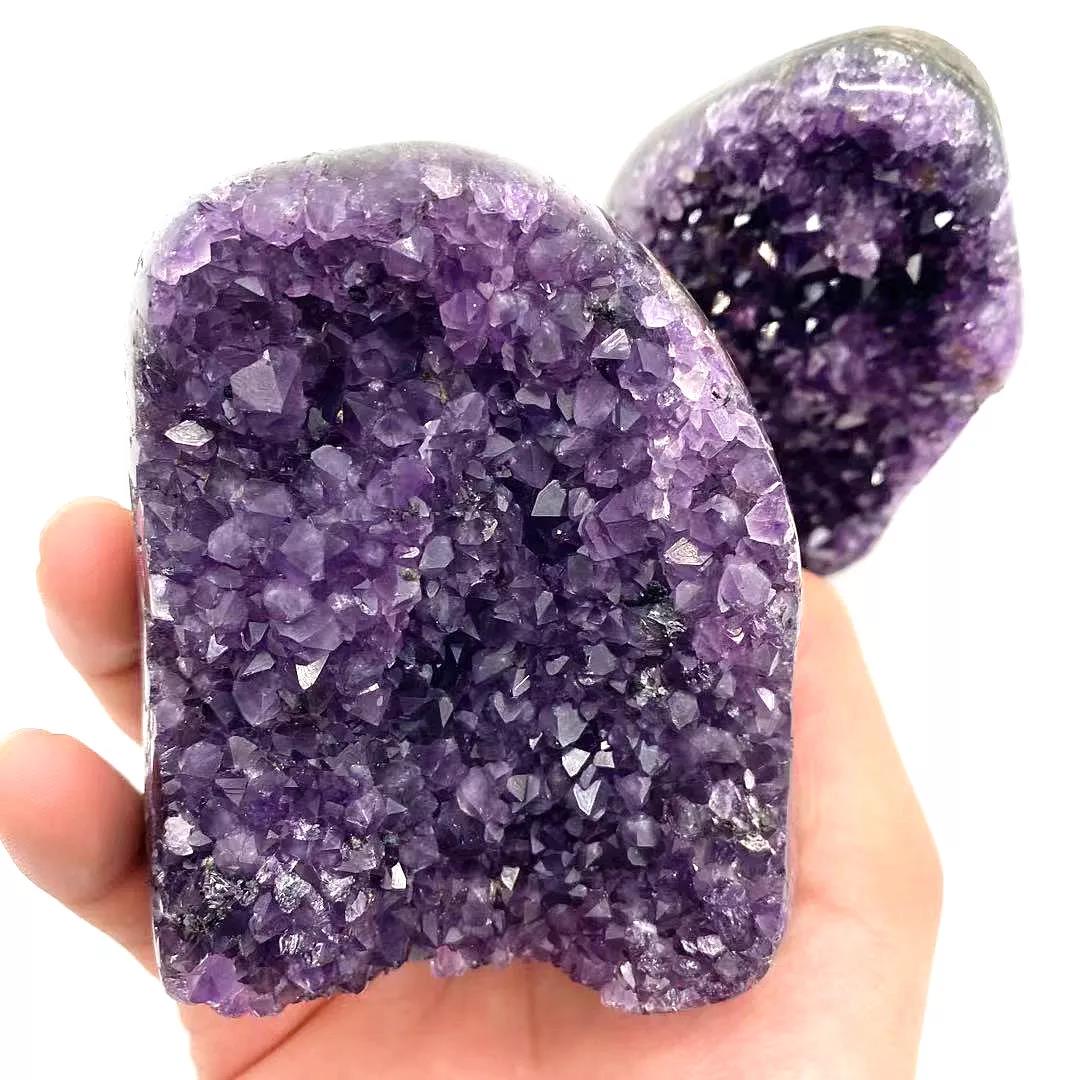 Natural Amethyst Crystal Clusters Geode Healing Crystals Amethyst Gift for Decoration